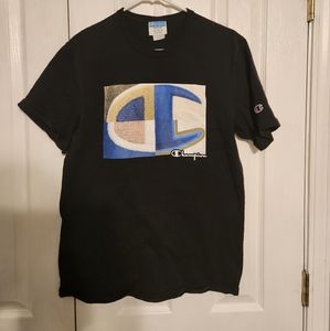 Vintage Champion Brand 90s Graphic Design T Shirt Size Medium